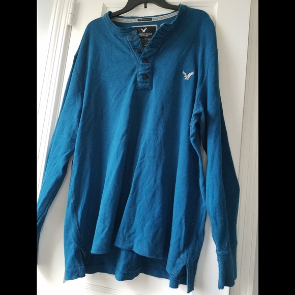 Turquoise Long Sleeved Tee - Picture 1 of 2